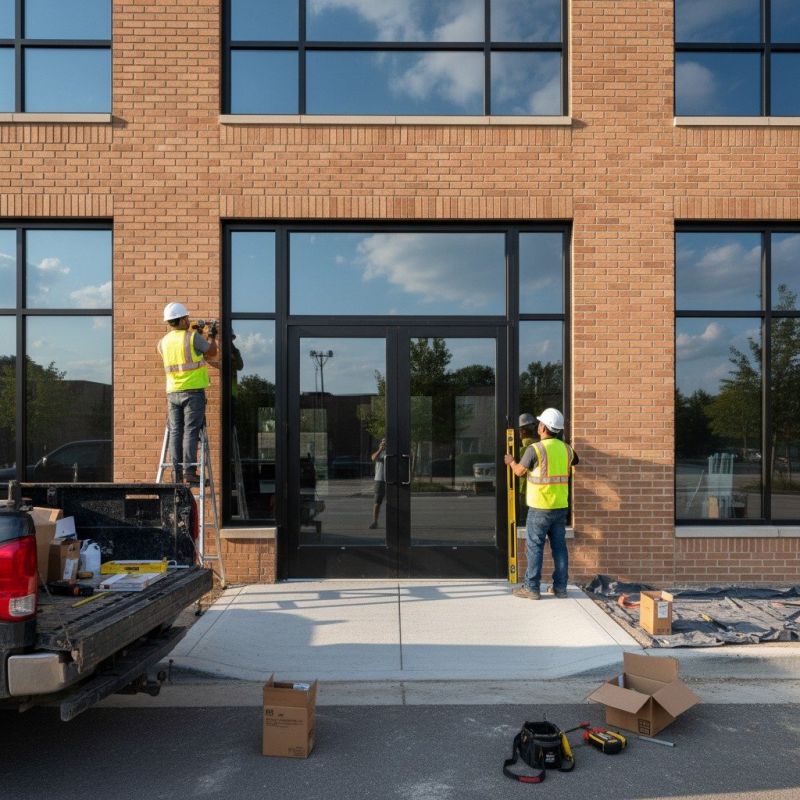 Commercial Door Installation detail